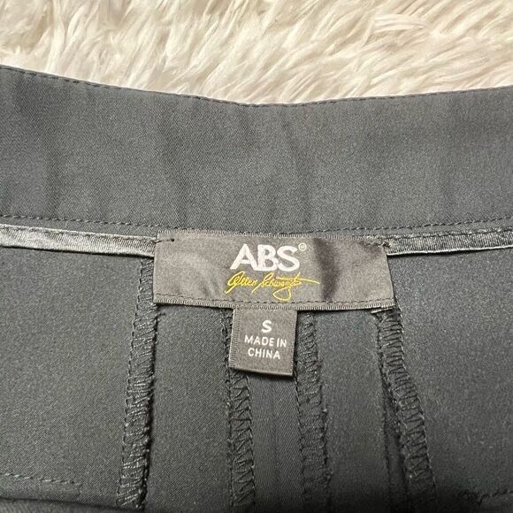 ABS by Allen Schwartz Pants Size Small Wide Leg Crop Trousers Stretch - Picture 3 of 12